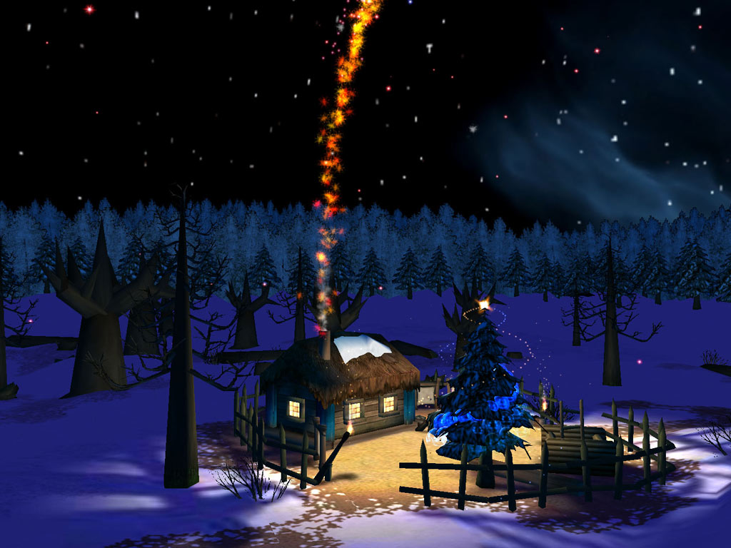 christmas-night-magic-house